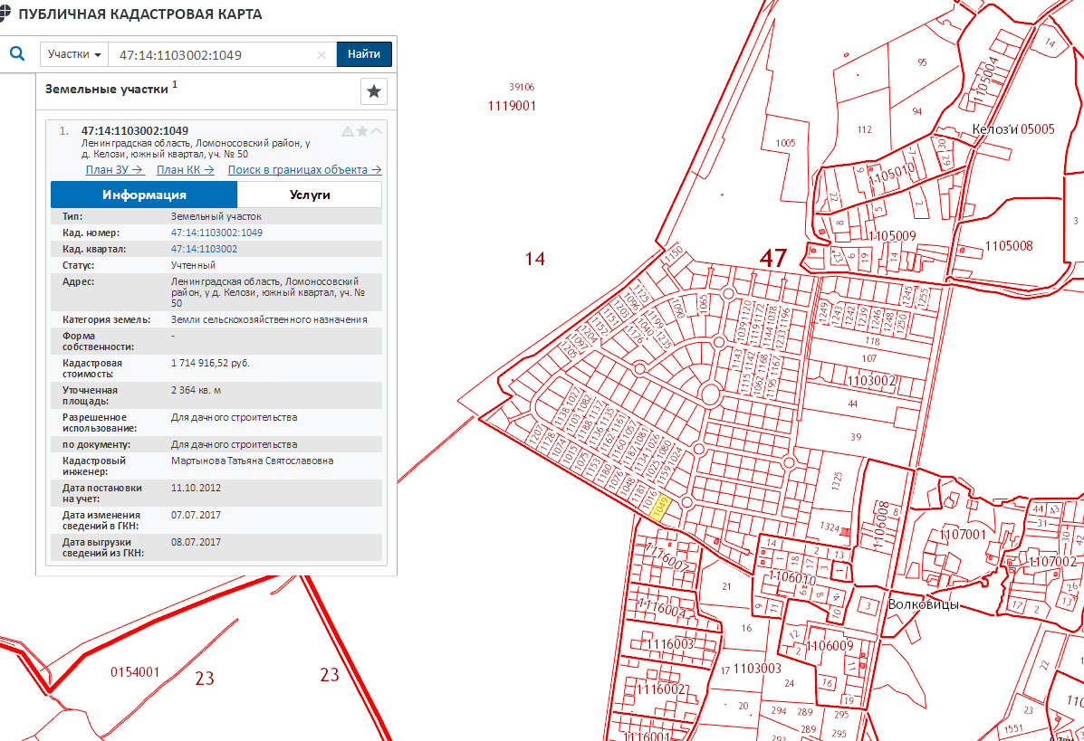 Публичный кадастровый реестр земельных участков ленинградской области карта