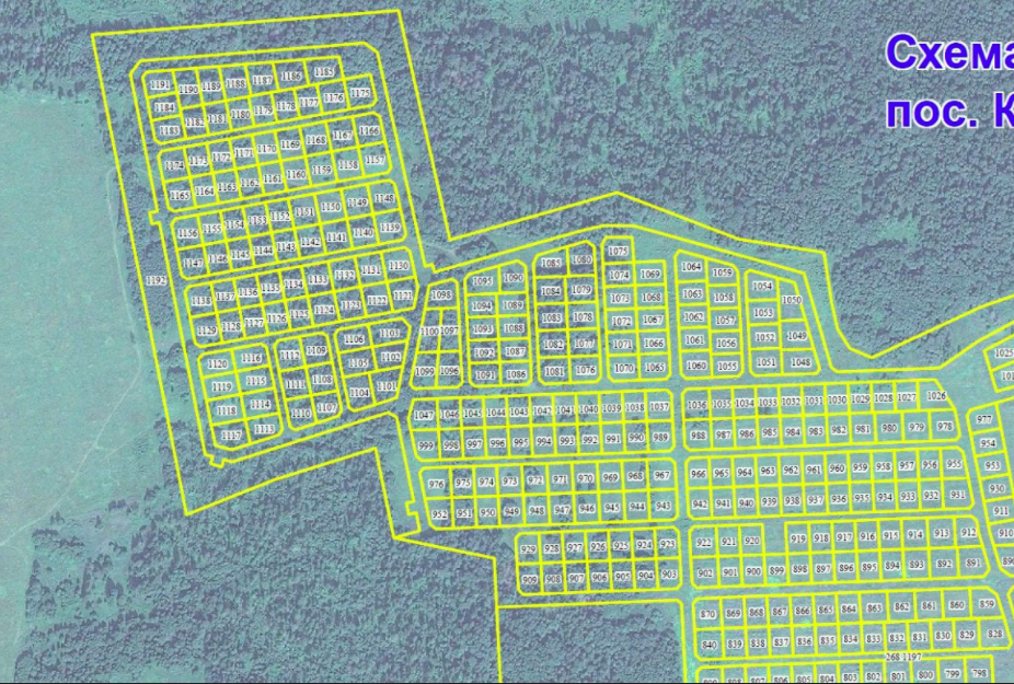 Схема участков снт зорька ломоносовский район