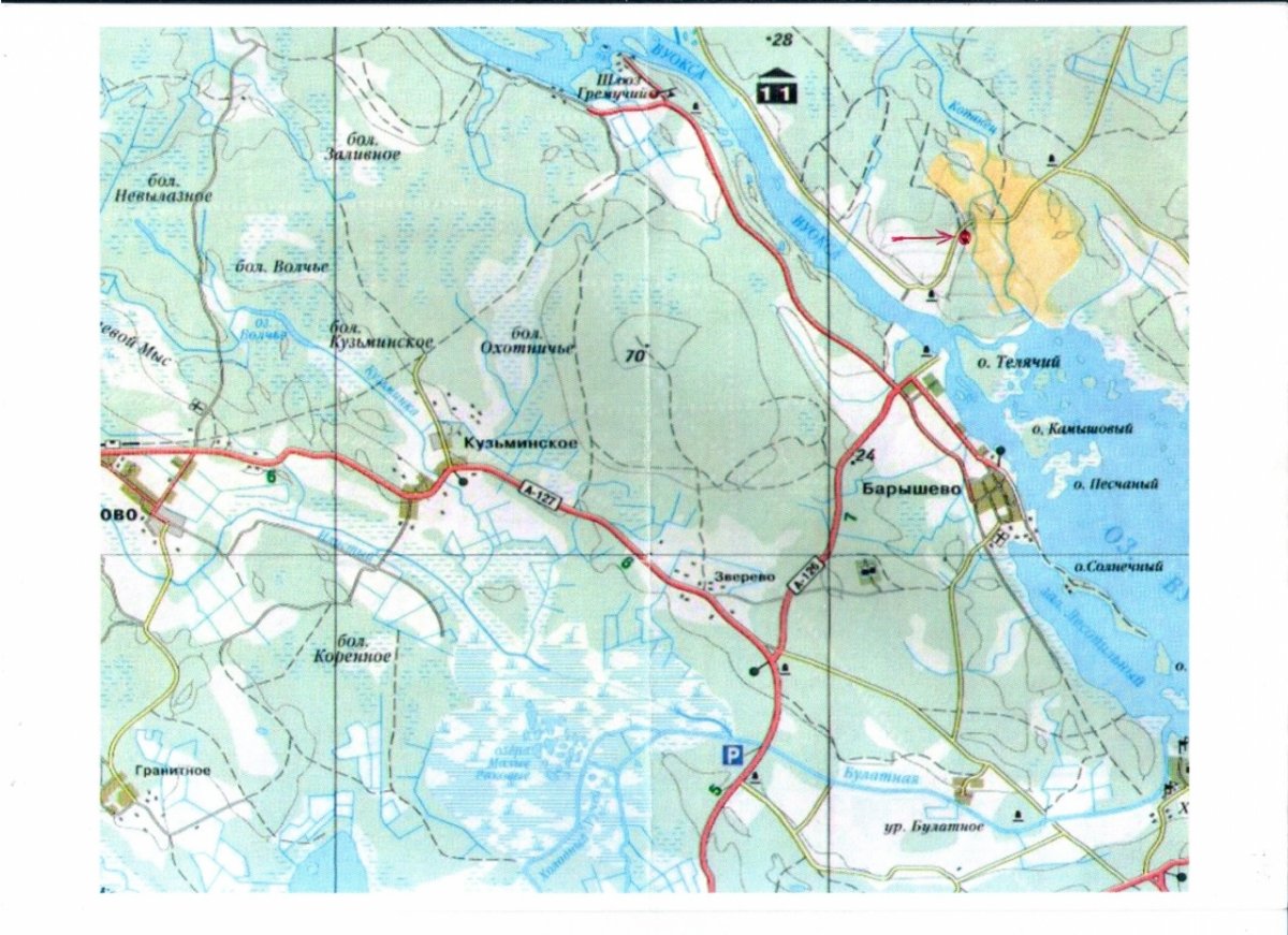 Карта мельниково приозерский район